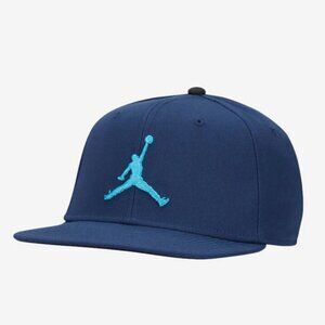 Nike Air Jordan Pro Jumpman Adjustable Snapback Hat Cap Blue Aqua AR2118-410